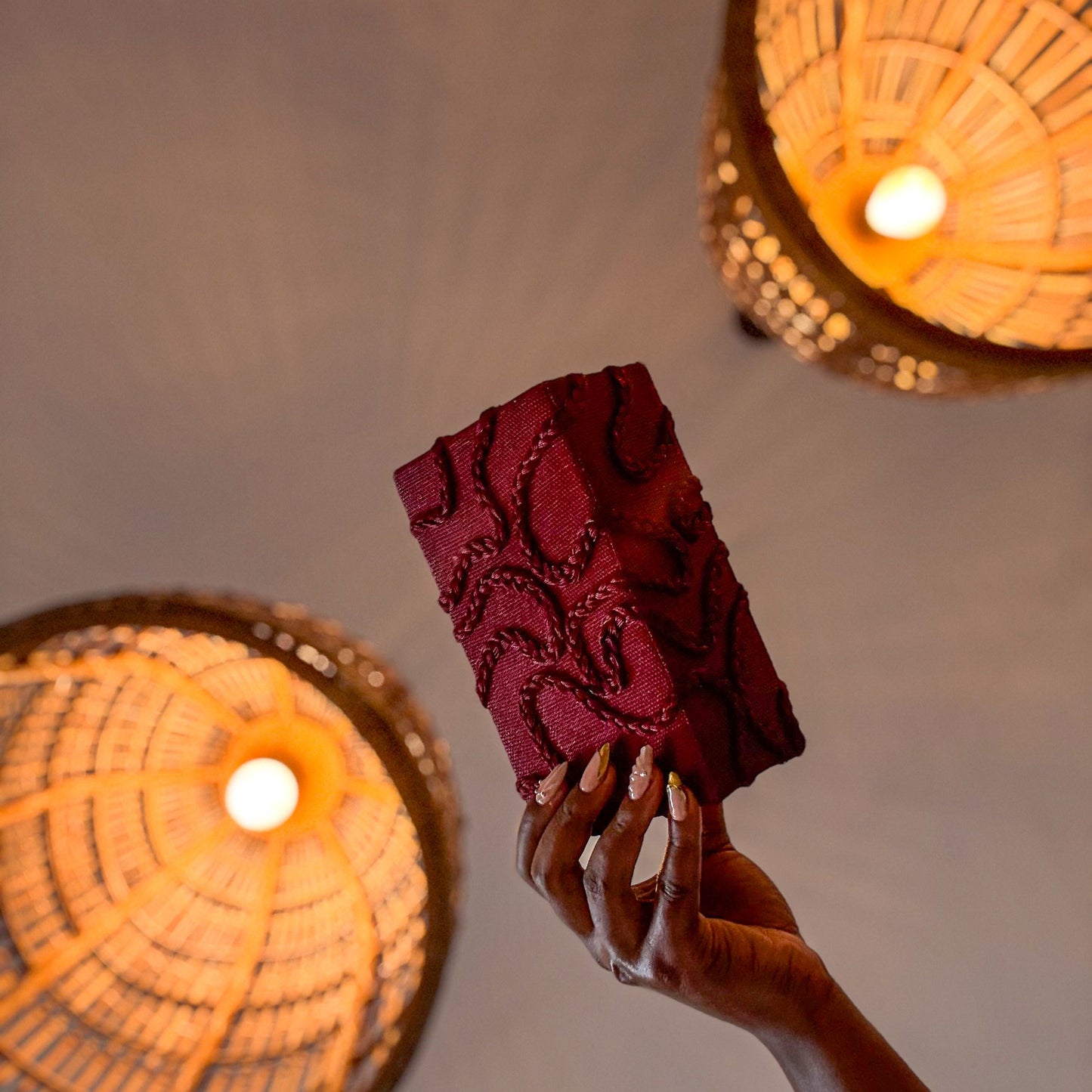 DIDI clutch - burgundy PREORDER