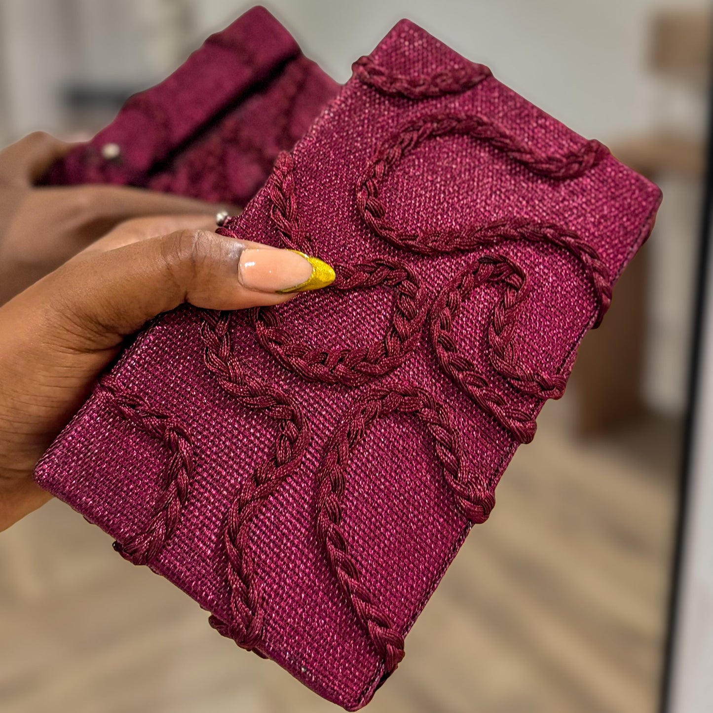 DIDI clutch - burgundy PREORDER